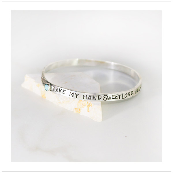 Take My Hand Sweet Lord Sterling Bangle