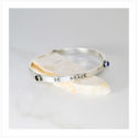 be brave be good sterling bangle